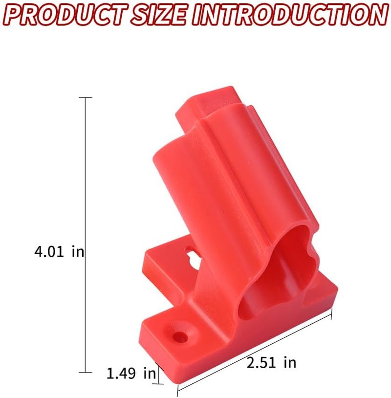 KETTKEL 8 Pack Tool Holder for Milwaukee Drill M12 12V,Wall Mount Plastic tools Storage with 24 Screws for Power Tool Storage - Image 2